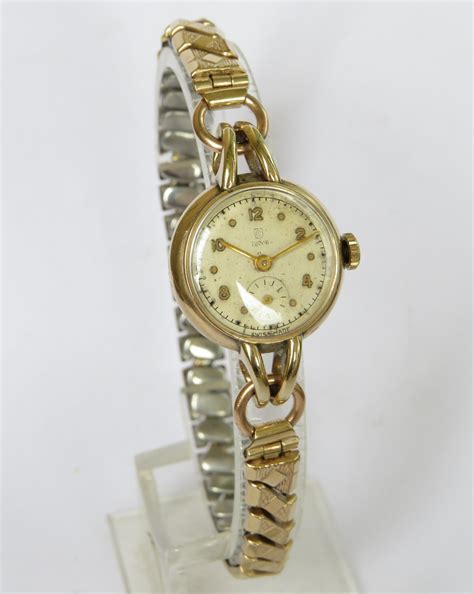 vintage gold watch women's